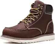SL-Saint Waterproof Steel/Soft Moc Toe Classic Fashion Herren Arbeitsstiefel Goodyear-welted 6'' Braun