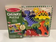 NEW Melissa & Doug Dinosaur Chunky Puzzle