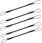 DINHEAROM 5Pcs Multi Functional Binding Belt Durable Elastic Luggage Ropes with Hooks for Outdoor Tent Camping Cargo and Travel