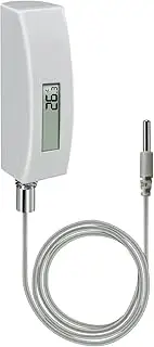 ECOWITT WN34CL Digital Pool Thermometer with LCD Display, Waterproof Water Temperature Sensor, Easy to Mount, 10ft Cable Sensor for Swimming Pool, Hot Tubs, Spas, Bath Water, Fish Ponds