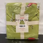 AE American Eagle Grinch Plush PJ Set Green SIZE Medium