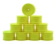 Schumacher 12mm 1/10 Buggy Rear Hex Wheels (Yellow) (10) [SCHU7461]