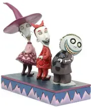 Jim Shore Disney Traditions - Nightmare Before Christmas Lock, Shock, & Barrel - Up to No Good