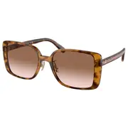 Womens Coach Sunglasses Hc8375 Dark Tortoise/ Brown Pink Gradient Sunnies