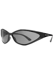 Balenciaga Mask Wrap-around Sunglasses - Black Grey ONE SIZE