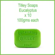 TILLEY SOAP x 10 Eucalyptus Soap 100gm - AUSTRALIAN MADE