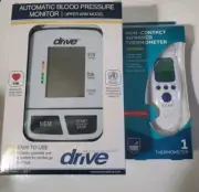 Drive Upper Arm Home Automatic Digital Blood Pressure Monitor +NC IR Thermometer