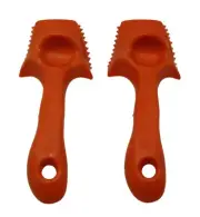 2 Pack Plastic Fish Scaler Handheld Fishing Tackle Box Gear MADE IN USA