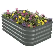NEW Stratco Corrugated Garden Bed Kit Slate Grey 230L 104cm W x 70cm D x 34cm H