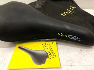 New Selle Royal Fi’zi:k Gel Saddle Black - Bicycle, Hybrid, Cycling