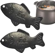 Lucky Iron Fish, Effective Cooking Tool, Safe Reusable Kitchen Accessory, Iron Supplement Aid, 2 Pieces Set for Athletes Children Vegetarians Pregnant Women Mothers with Deficiency