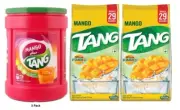 Tang Mango Instant Drink Mix Plastic Jar 750g + Mango Refill 2x500g - 3 Pack