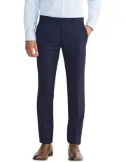 [Van Heusen] Tailored Birdseye Check Suit Pant in Blue