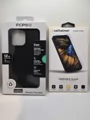 ✨Incipio Case (Black) + Cellhelmet Screen Protector for iPhone 14 Pro Max – NEW!