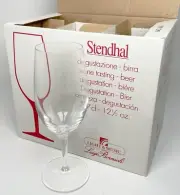 SET OF 6 - Luigi Bormioli Italy Stendhal Wine tasting Glasses 12.5 oz Beer