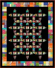 UBANGI STOMP - 91"x74"- Pre-cut Patchwork Quilt Kit by Quilt-Addicts Kng Single*