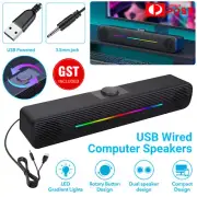 Computer Speakers Stereo Bass Subwoofer Speaker For PC Laptop Desktop USB Wired
