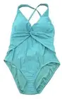 Bleu Rod Beattie Tropic Thunder Twist Shout Plunge One-Piece Swimsuit 14 Sexy