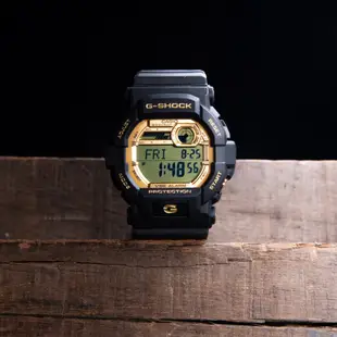 CASIO 卡西歐 G-SHOCK 黑金時尚 運動電子腕錶 / GD-350GB-1