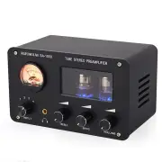 PJ.MIAOLAI SA-1000 6H3N Tube Preamplifier HiFi 4 Input 2 Output VU Meter Headphone Amplifier Audiophile Sound Quality Al