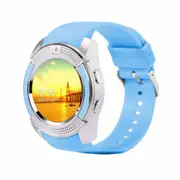Bluetooth Smart Watch With Touch Screen Camera / Sim Card Slot Waterproof Blue
