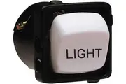 HPM Excel 10A Engraved 'Light' Switch Mechanism White | 770MLIGHTWE