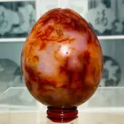 721g Natural Beautiful Carnelian Agate Crystal Egg Mineral Reiki Healing