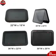 22~36'W × 15~22'H RV Push Emergency Escape Window w /Net Screen w /Trim Ring