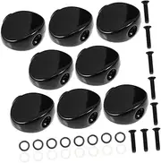 GLSTOY 8pcs Guitar Tuning Peg Buttons Metal Key Heads for Acoustic Guitars Secure String Hold Elegant Design Includes Mounting Screws Washers for Musicians