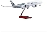 Replica 47cm for A350 Prototype XWB Scale Die-cast Aircraft Model with Bracket Desktop Decor Collected Hobby Toys Airplane Toy(Color: No Light)