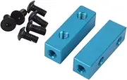 Oshhni 2 Pieces RC Servo Mount Aluminium Servo Stays High Performance Assembly with Screws Modification for 1:10 CW01 Replace Parts, Blue
