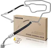 A-Premium Power Steering Pressure Line Hose Assembly Replacement for Volkswagen Golf 1999-2004 Jetta Automatic with AC