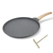 Nonstick Crepe Pan with Spreader, 10 Inch Dosa Pan Griddle Pan Flat Pan, Tawa...