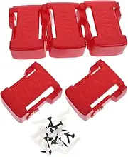 ANDRESLAD 5pcs Storage Rack Door Hang Rack Extension Cord Safety Air Lantern Board Strainer Lithium Storage Rack Bracket Tool Holder Dock Abs Red