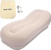 Portable Blow Up Sofa Inflatable Lounger Air Sofa with Built-in Pump for Camping Home Outdoor 68.9x29.5x19.7in