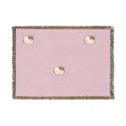 Woven Blanket Hello Kitty Cozy Warm Winter Pink
