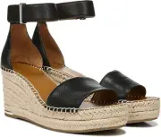 Franco Sarto Womens Clemens Jute Wrapped Espadrille Wedge Sandals