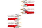 2PK Westinghouse 1.5m Stereo Audio RCA Plug Male to Male Audio Cable Lead Gold