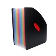 24 Pockets A4 Accordian File Organizer Rainbow Organ Clip For Office Expanding School Folder Expander File Desk Storage