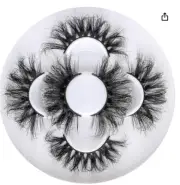 25mm 3D Mink Lashes Full Volume Mink Eyelashes Fluffy Volume Dramatic 25mm Mi...