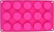 15 Holes Cylinder Silicone Mold for Making Soap, Jelly, Pudding, Candy, Chocolate, Cake-2 Pack/1904