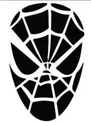 DIY superhero, Spidy face 10 M Mylar Reuse Stencil paint/trace/drawing Size 8x10