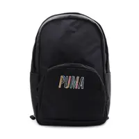 在飛比找Yahoo奇摩購物中心優惠-PUMA 彩色標誌後背包 黑 079234-01