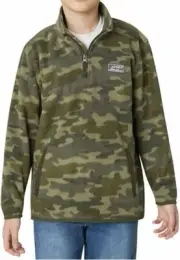 Eddie Bauer Boys Quest Quarter Zip Fleece Pullover Sweater