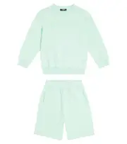 [Balmain Kids] Balmain Kids Cotton jersey tracksuit Y 14 green