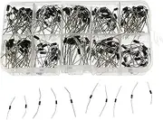 200PCS Diode Assortment Kit 10 Values Rectifier/Schottky Diode 1N4001-1N4007-1N5819 Assorted Set with Storage Box BBZY