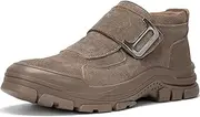 [Hogent] Welding Work Boots for Men Slip on Steel Toe Shoes for Men Soft Comfortable Safety Boots Mens Work Boots Indestructible Puncture Proof Construction Boots for Men Safety Toe Footwear for Welder