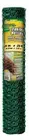 4 308452B 24" x 25' ft Green 1" PVC Coated Poultry Netting Chicken Wire Fencing