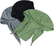 [Kisangel] Cooling Hat Men's Quick Dry Turban Cycling Cap Sweat Wicking Bandana Outdoor Sports Headwrap Skull Cap Durag
