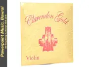 Clarendon Gold Violin String Set - Synthetic Core - 1/4